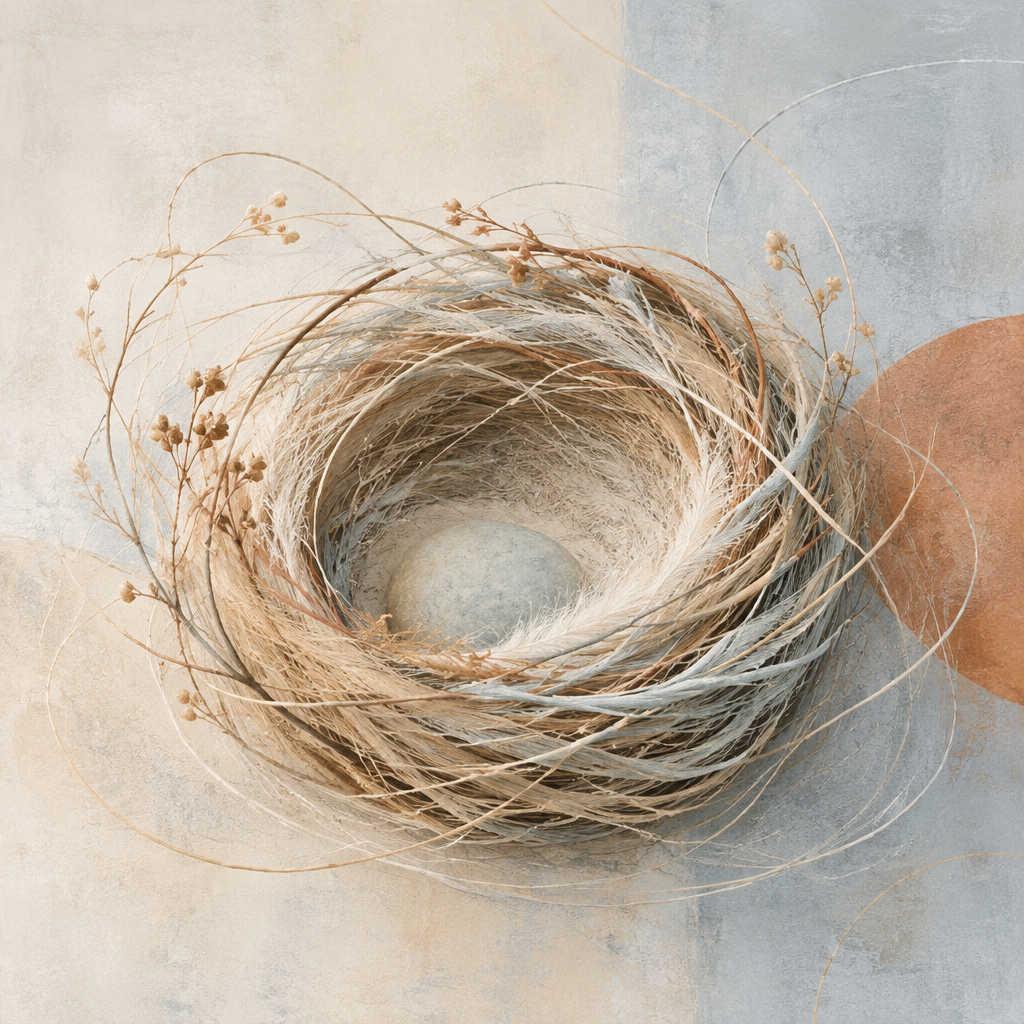A woven nest — a soft sanctuary to pause, grow, and flow